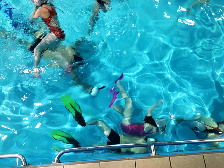 Hokej pod wodą Walenie Siemianowice Śląskie Trening 25 III 2023